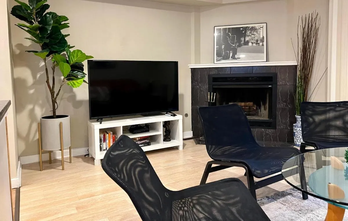 Image 3 of Couture Themed 3 Bedroom in Prime Spot with Patio, Parking, Fireplace, Pets Welcome
