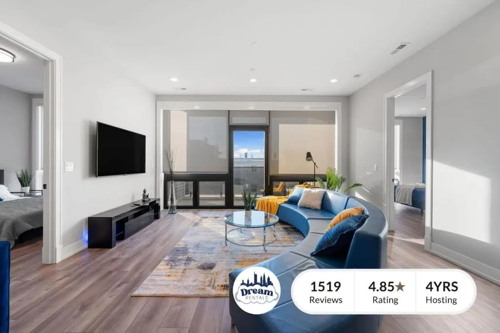 Image of Lovely 3bed 3bath Brand New Apt w 4 beds & Balcony