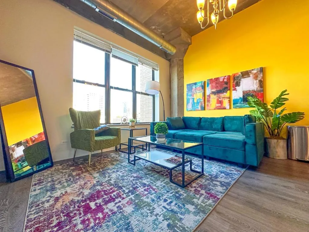 Image of McCormick 2Br-2Ba family unit for up to 8 guests with Skyline view, Optional Parking & Gym