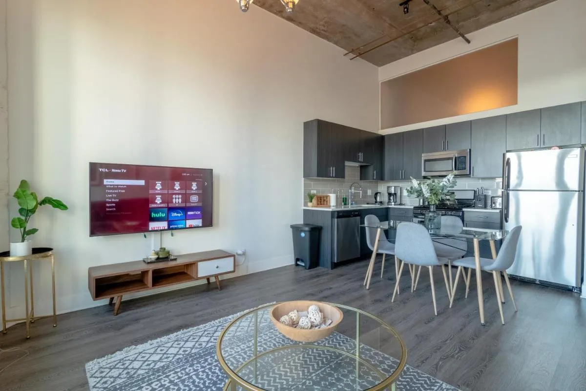 Image 1 of McCormick Place modern 2br-2ba Loft with optional parking for 8 guests